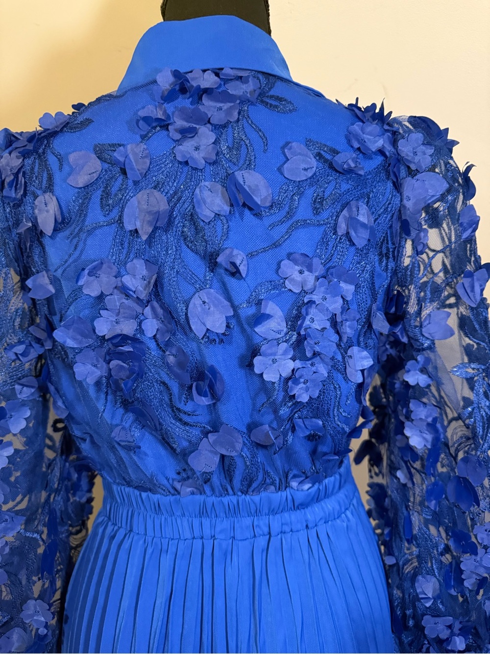 Chicme Royal Blue Pleated Wide-Leg Jumpsuit - Picture 8 of 12
